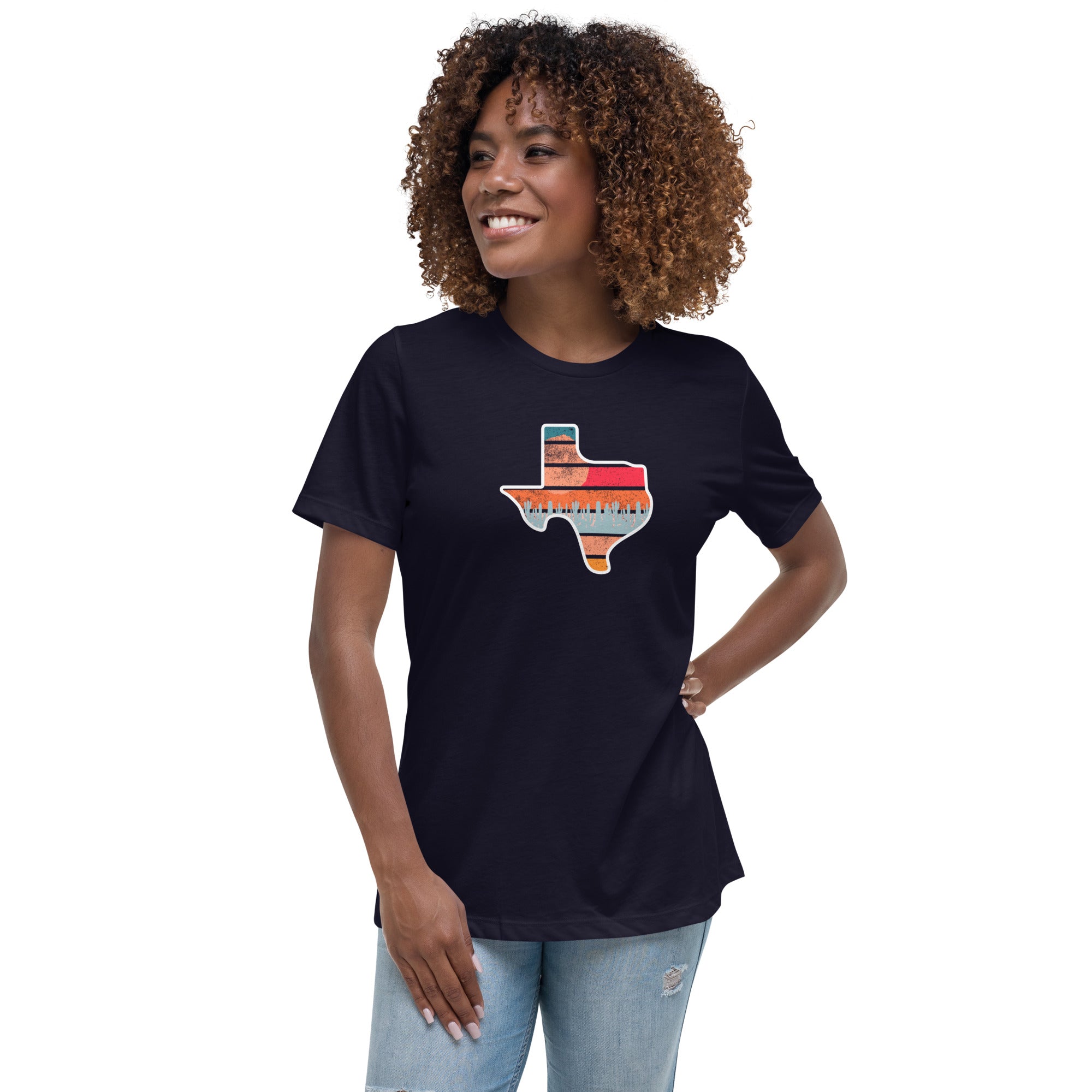 Sunburst Texas Women's Relaxed T-Shirt – Independence Trail